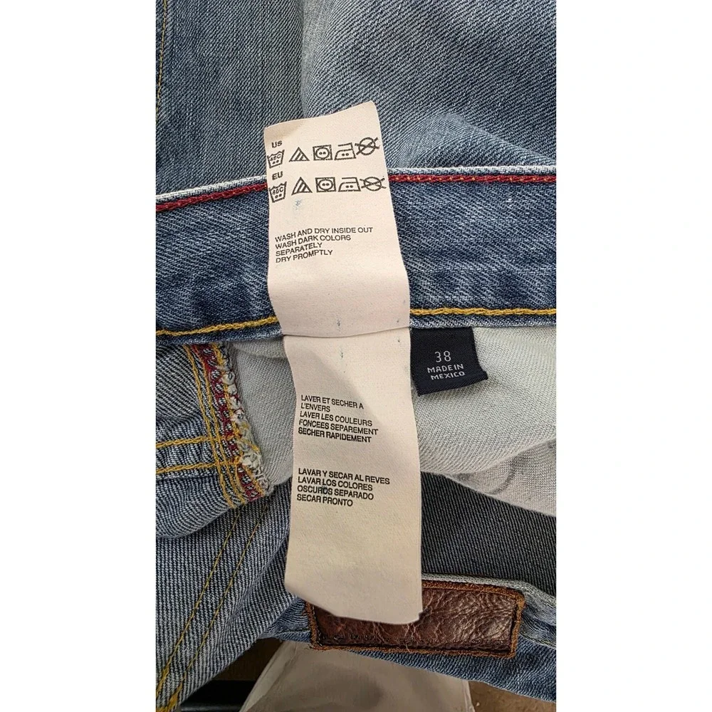 Tommy Hilfiger Mens Blue Denim Carpenter Shorts Medium Wash Size 38 Hammer Loop